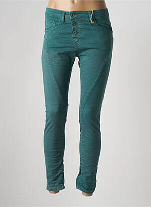 Pantalon slim tissage popeline taille normale rouge PLEASE femme