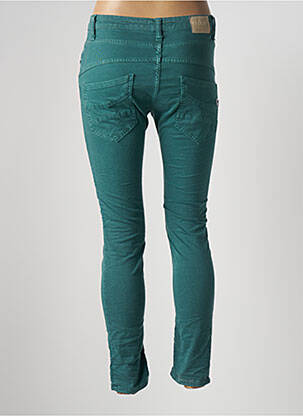 Pantalon slim tissage popeline taille normale rouge PLEASE femme