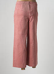 Pantalon 7/8 rose ICHI pour femme seconde vue