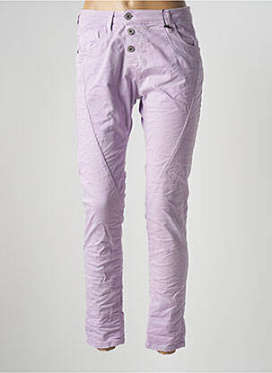 Pantalon slim violet PLEASE pour femme