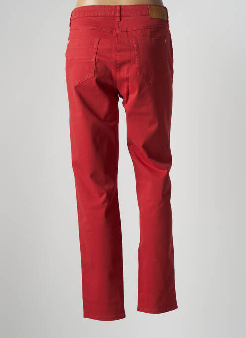 Pantalon slim tissage popeline taille normale rouge MAT DE MISAINE femme