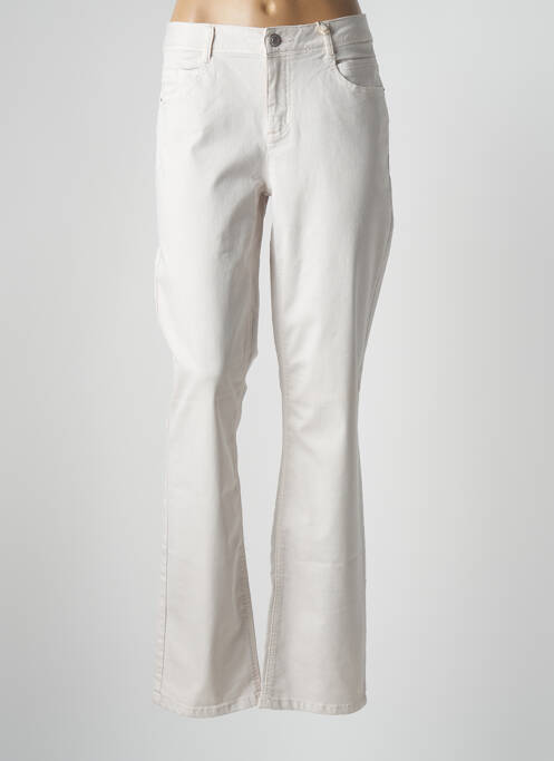 Pantalon chino tissage popeline taille normale beige STREET ONE femme