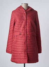 Doudoune poches a capuche rouge TIMEOUT femme