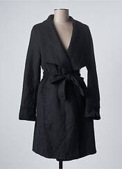Manteau long noir TIMEOUT pour femme seconde vue