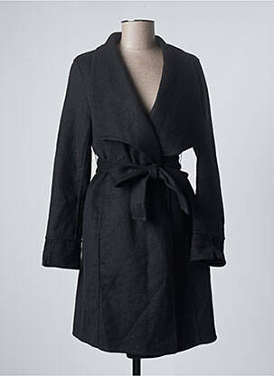 Manteau long noir TIMEOUT pour femme
