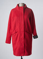 Manteau long rouge TIMEOUT pour femme seconde vue