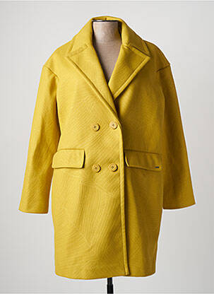 Manteau long jaune TIMEOUT pour femme