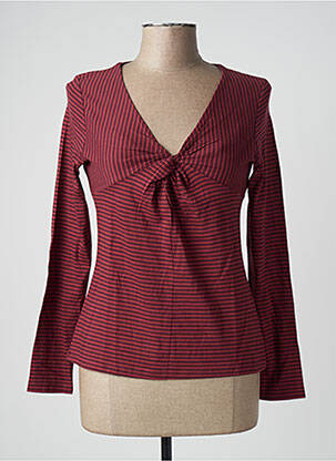 T-shirt manches longues manches longues rouge KENVELO femme