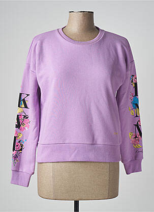Sweat-shirt stretch manches longues violet KENVELO femme
