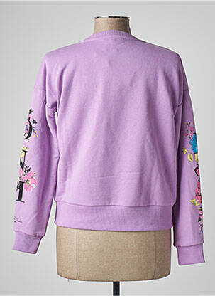 Sweat-shirt stretch manches longues violet KENVELO femme