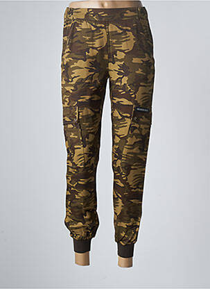 Pantalon cargo tissage popeline taille normale vert HEAVEN MAY femme