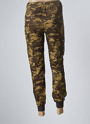 Pantalon cargo tissage popeline taille normale vert HEAVEN MAY femme