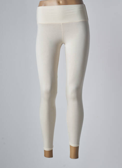 Legging tissage jersey taille normale beige ETAM femme
