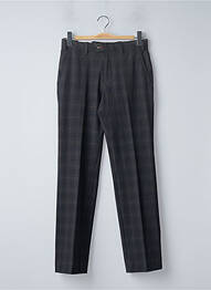 Pantalon chino imprimé imprimé prince de galle taille normale gris NETOS homme