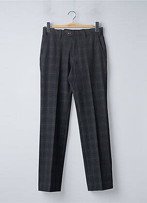 Pantalon chino imprimé imprimé prince de galle taille normale gris NETOS homme