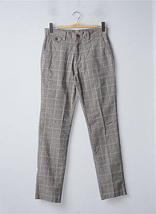 Pantalon slim tissage popeline taille normale marron NEXT homme