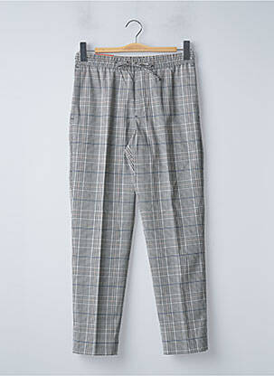 Pantalon chino imprimé imprimé prince de galle taille normale gris NEXT homme