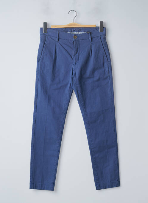 Pantalon chino poches taille normale bleu DAN JOHN homme