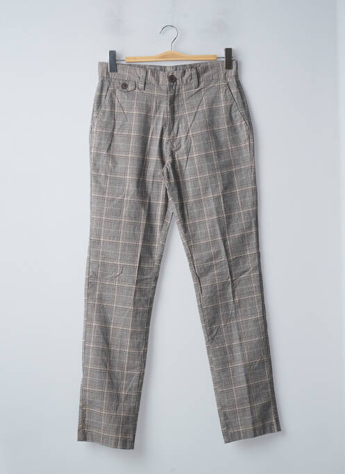 Pantalon slim tissage popeline taille normale marron NEXT homme