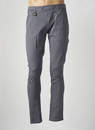 Pantalon chino tissage popeline taille normale gris DAN JOHN homme