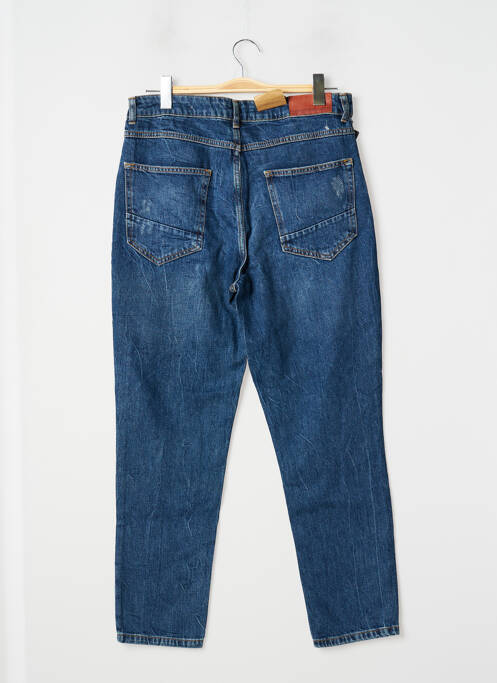 Jean coupe mom tissage chiné taille normale bleu DEVRED homme