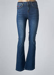 Jean coupe flare coupe droite évasée sur le bas taille normale bleu LEE COOPER femme