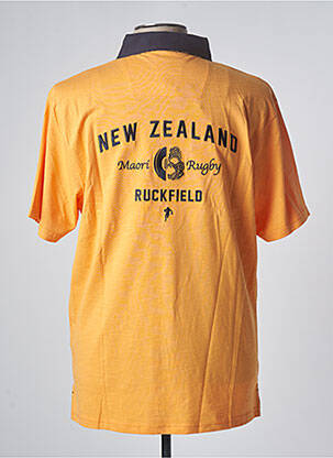 Polo tissage jersey manches courtes orange RUCKFIELD homme