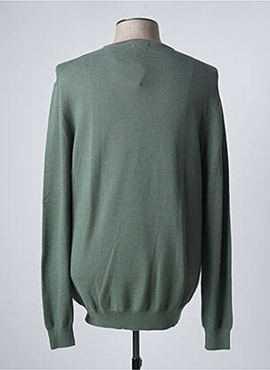 Pull stretch manches longues vert DAN JOHN homme