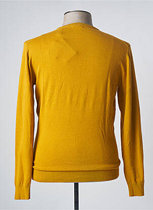 Pull stretch manches longues jaune DAN JOHN homme