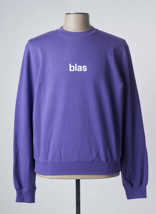 Sweat-shirt tissage jersey manches longues violet BLASON homme