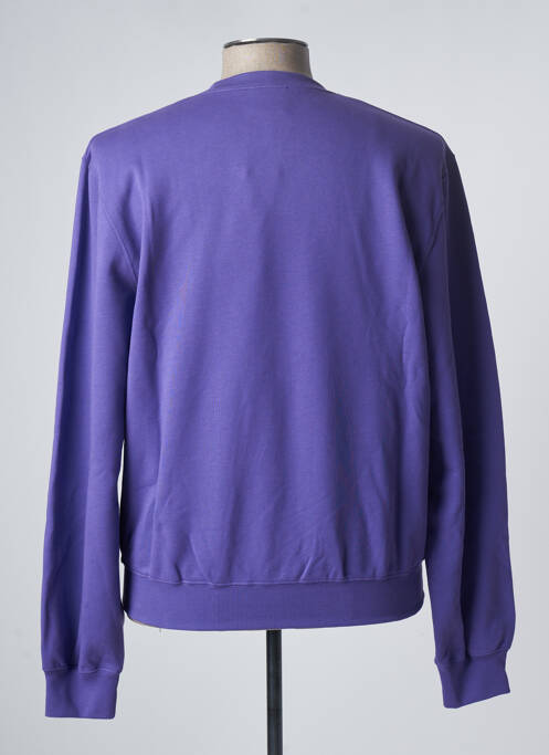 Sweat-shirt tissage jersey manches longues violet BLASON homme