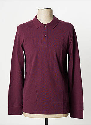 Polo manches longues manches longues violet CELIO homme