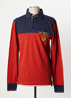Polo manches longues manches longues orange RUCKFIELD homme