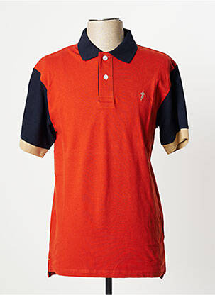 Polo coupe droite manches courtes orange RUCKFIELD homme