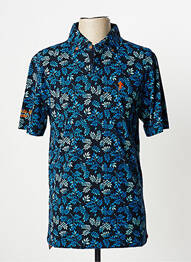 Polo tissage jersey manches courtes bleu RUCKFIELD homme