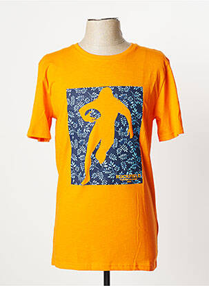 T-shirt coupe cintrée manches courtes orange RUCKFIELD homme