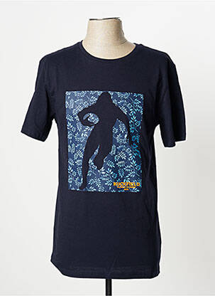 T-shirt coupe cintrée manches courtes bleu RUCKFIELD homme