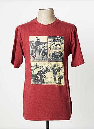 T-shirt coupe cintrée manches courtes marron RUCKFIELD homme