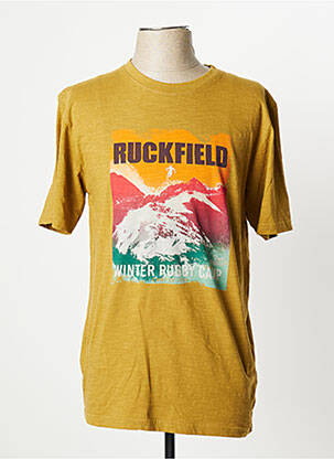 T-shirt coupe cintrée manches courtes jaune RUCKFIELD homme