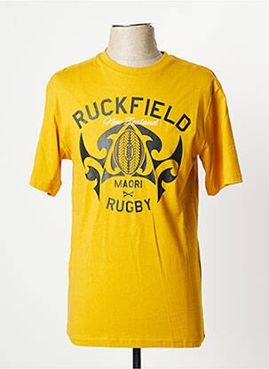 T-shirt coupe cintrée manches courtes jaune RUCKFIELD homme