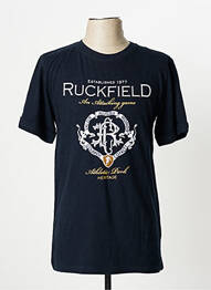T-shirt broderie manches courtes bleu RUCKFIELD homme
