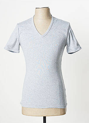 T-shirt tissage chiné manches courtes gris G STAR homme