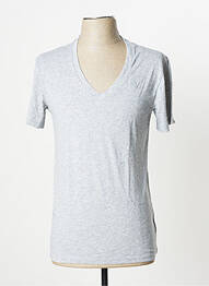 T-shirt coupe cintrée manches courtes gris G STAR homme