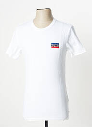 T-shirt tissage jersey manches courtes blanc LEVIS homme