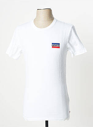 T-shirt tissage jersey manches courtes blanc LEVIS homme