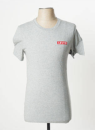 T-shirt tissage chiné manches courtes gris LEVI'S homme