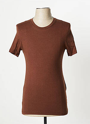 T-shirt coupe cintrée manches courtes marron LEVI'S homme