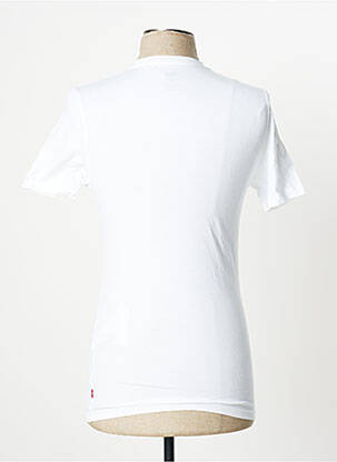 T-shirt coupe cintrée manches courtes blanc LEVI'S homme