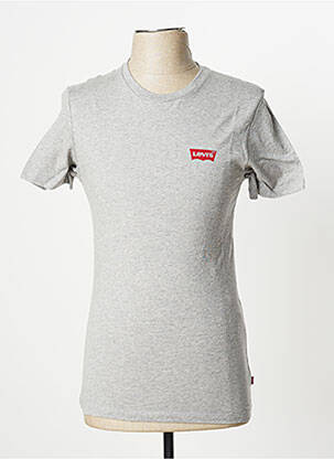 T-shirt coupe cintrée manches courtes gris LEVI'S homme
