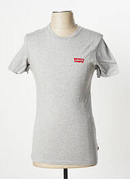 T-shirt coupe cintrée manches courtes gris LEVIS homme